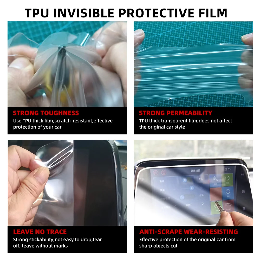Auto Innen TPU Schutz Film Für Prado Land Cruiser LC250 2024-25 Auto Schutz Transparent Anti-reißen Aufkleber zubehör – Detail 10