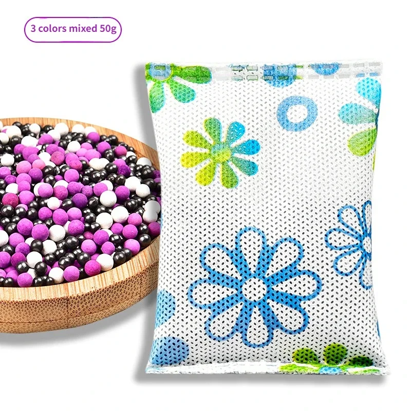 50g Nanocrystalline Carbon Bag Activated Carbon Bag for New House Deodorization and Formaldehyde Removal KMnO4 Ordor Remove
