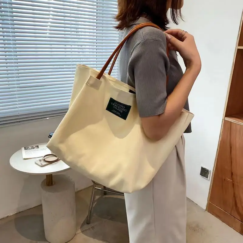 2023 New Fashion Large Capacity univertisy student Book Tote Bag Women's  Custom Commuter Shoulder Bag lady bags for women - AliExpress