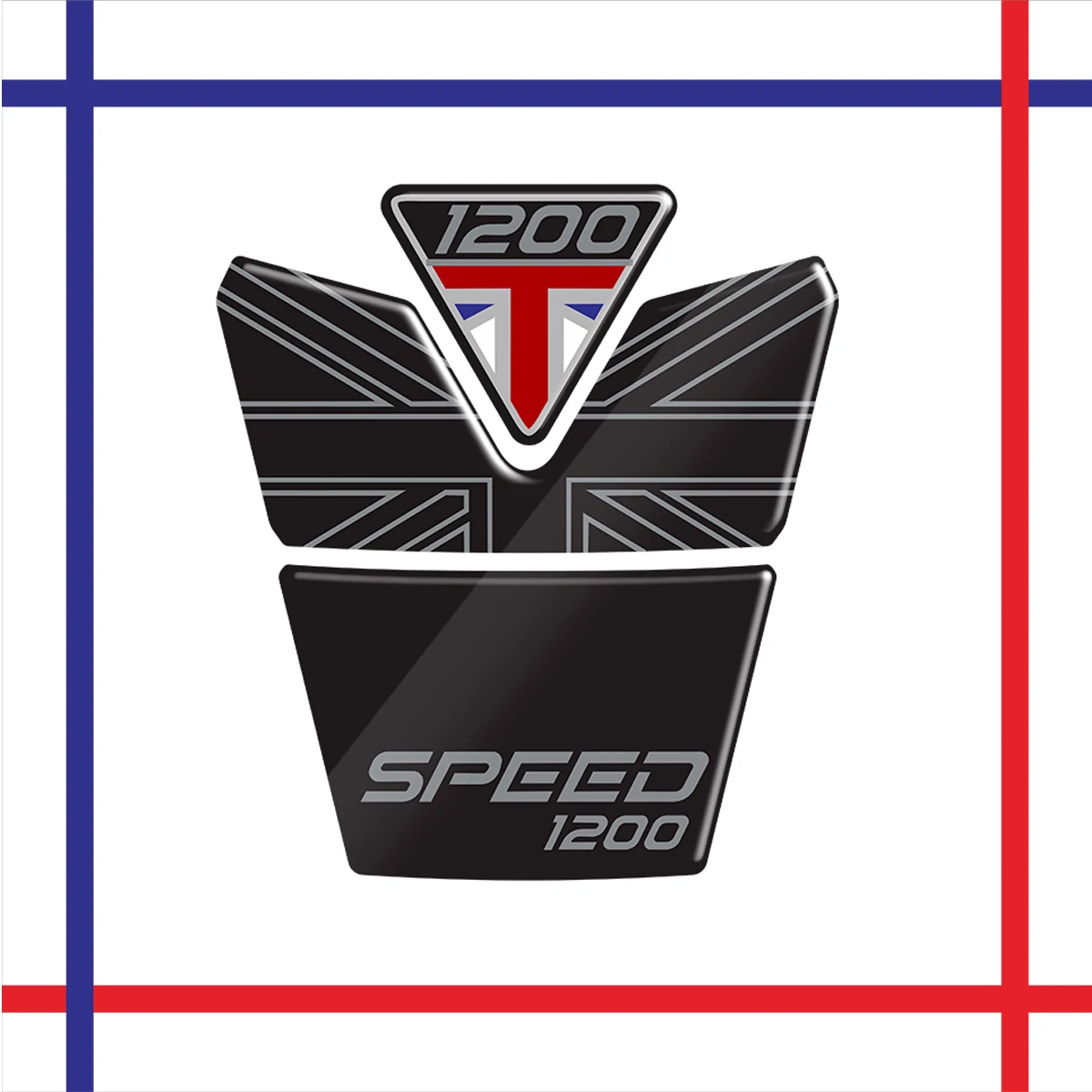 Per Triumph Speed Triple 1200 Rr 2022 2023 3D Moto Tank Pad Protector Gel Decalcomania