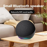 Alaxe Small Bluetooth Speaker Echo Dot 5Th Outdoor Wireless Bluetooth Generation Mini Rgb Speaker Home Subwoofer Spherical
