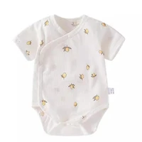 Baby Boy Summer Bodysuit Short Sleeve Cotton Thin Type Brethable Newborn Clothes Baby Girl Rompers Hot Selling 1