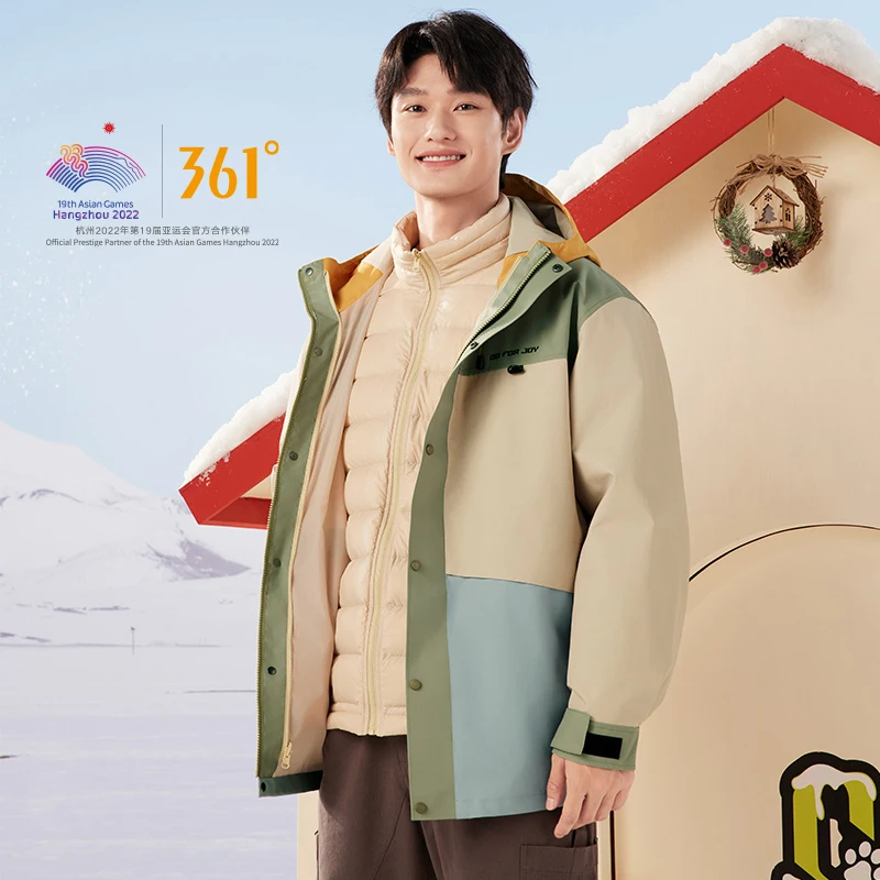 361 Degrees New Men Women Winter Ultra Light Down Jacket Wind-Resistant Waterproof Down Cotton Warm Male Female Coat 662419601