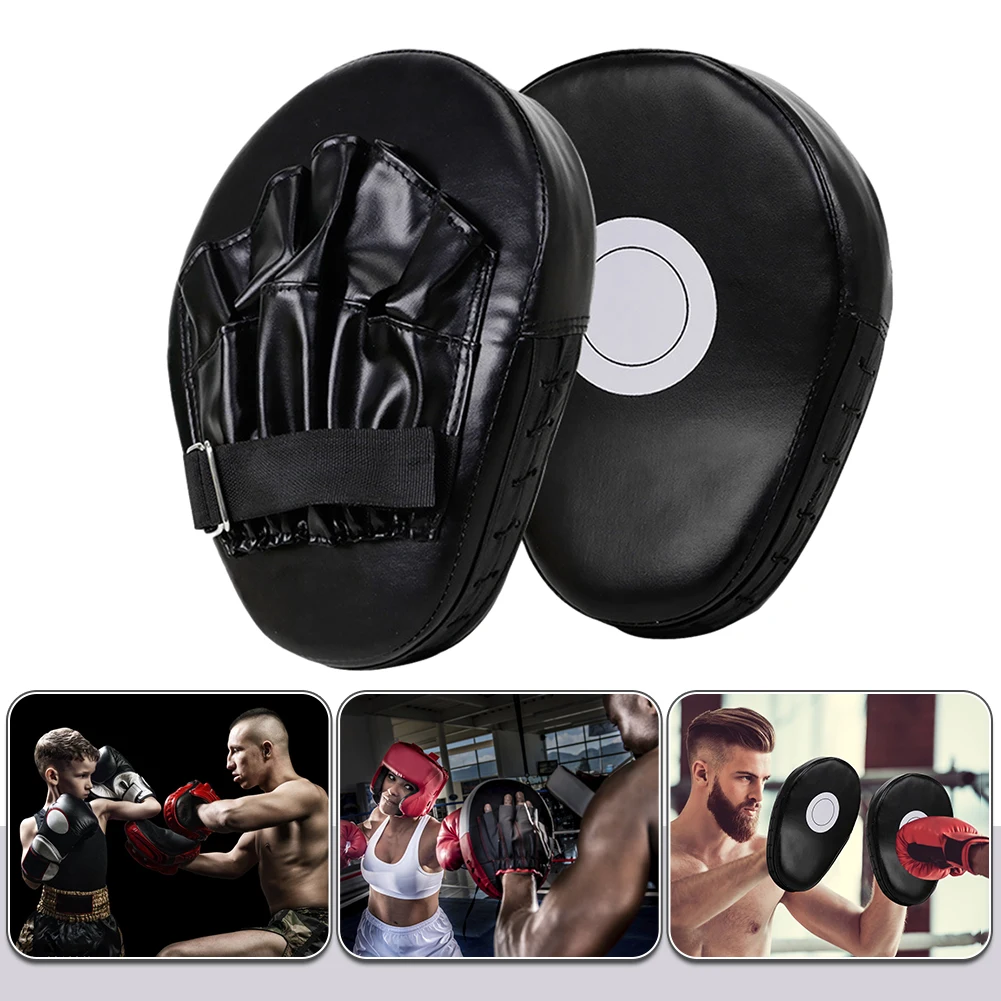 Curved Boxing Pad PU Leather 5-Finger Hand Target Breathable Boxing Mitts Adults Kids Kickboxing Pads for Martial Arts Muay Thai