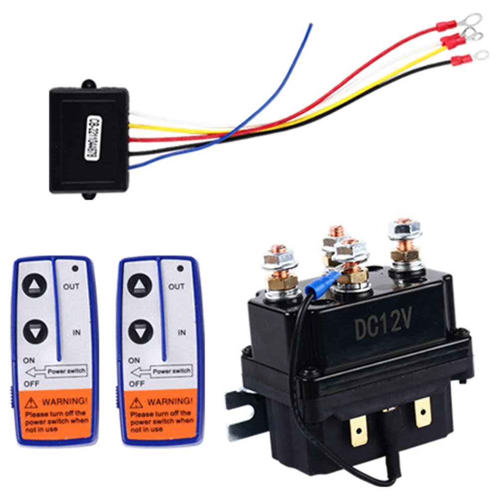 WinchControlSolenoidRelay12V150AWinchControlRelayTwinWireless