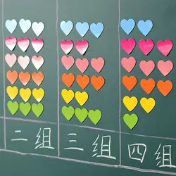 Group Competition Magnet Reward Sticker Teaching Aids Student Reward Gifts Classroom Reward Sticker Heart Shape Flexible