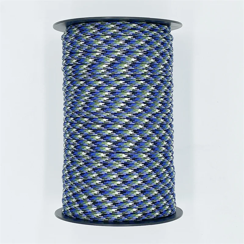 550 Military Standard 7-Core Paracord Rope 4mm 100M Outdoor Parachute Cord Survival Umbrella Tent Lanyard Strap