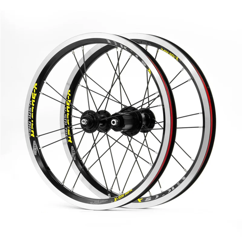 Chooee Fahrrad zubehör faltbare Fahrrad räder 16 Zoll V Bremse Fahrrad vorne Hinterräder 8/9/Geschwindigkeit 16h/20h Fahrrad teil – Detail 10