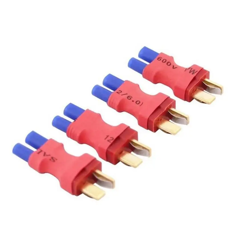 배터리 충전기용 R53C 4Pcs EC2 암 T 수 플러그 변환 커넥터