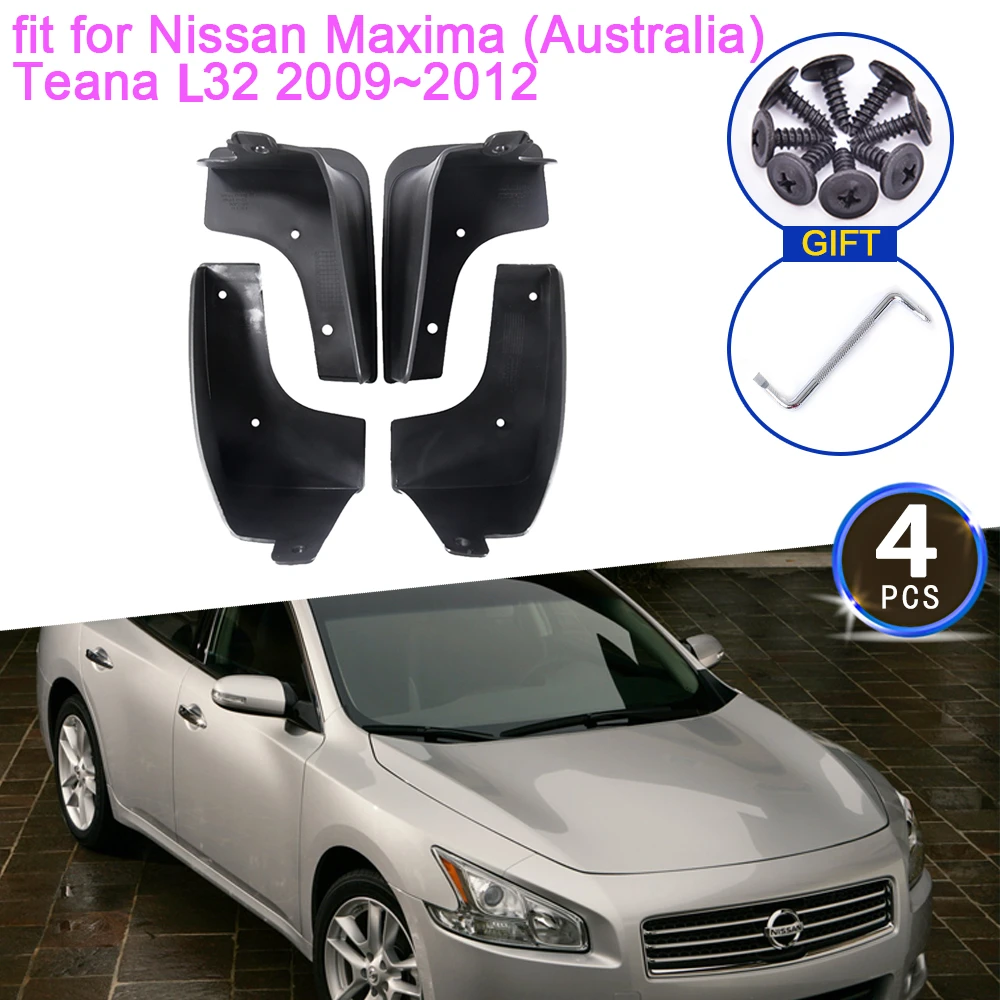 

For Nissan Maxima L32 Teana 2009 2010 2011 2012 Mud Flaps Mudguards Splash Fender Guard Front Rear Wheels Car Stying Accessorie