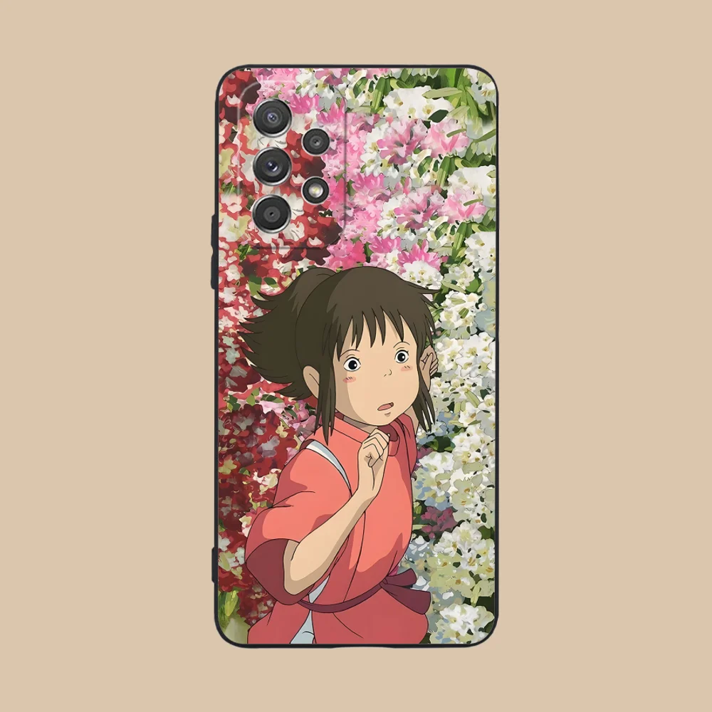 Spirited Away-Themed Black Phone Case Cover