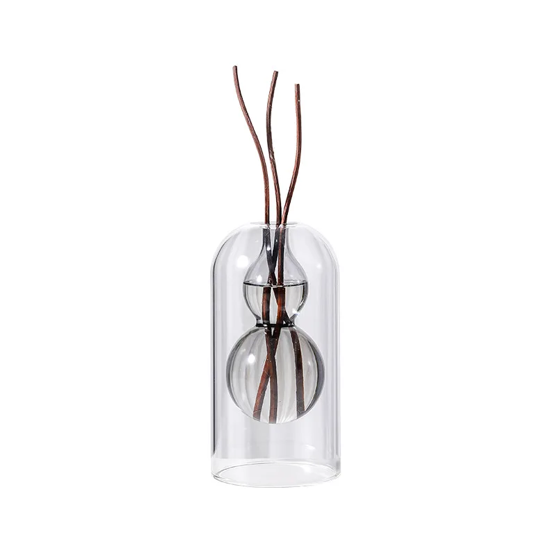 Reed Diffuser Set, Home Fragrance Decoration for Living Room, Dining Room, Art Glass Decor