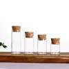 1X 5ml-14ml Mini Test Tube Glass Bottles with Cork Stopper Spice Sand Liquid Food Bottles Container Jars Vial DIY Craft Gift 4