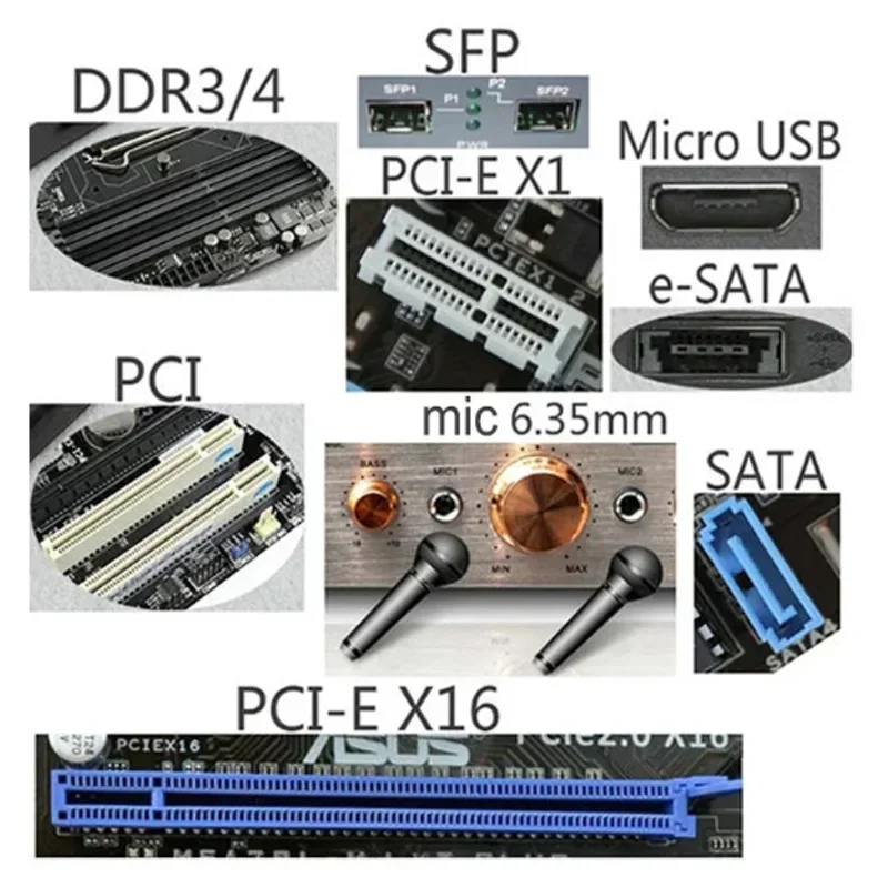 1-10Pcs Computer Laptop Silicone Plugs Anti-Dust Cap Type C USB HDMI RJ45 SD Card Headphone Ports VGA Dustproof Stopper computer dust plugs