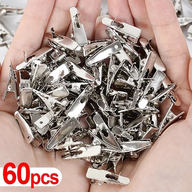 

60/1x Christmas Flower Fixed Clips Mini Metal Fixing Clip for Xmas Tree Flowers Ornaments Noel Wreath Party Decoration Supplies
