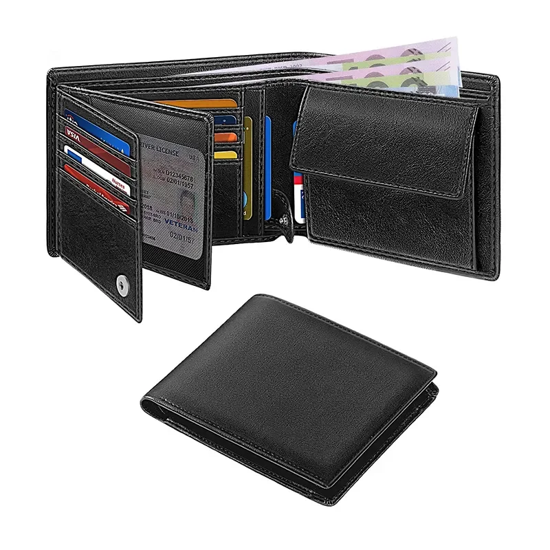 

Wallet Muti-Functional Mens Slim Card Blocking Holders With RFID Wallets For 15 Credit