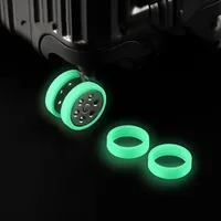 8Pcs Silicone Luminous Luggage Wheels Protector Noise Wheels Guard Cover Luggage Accessories Suitcase Wheels Protection Cover 1
