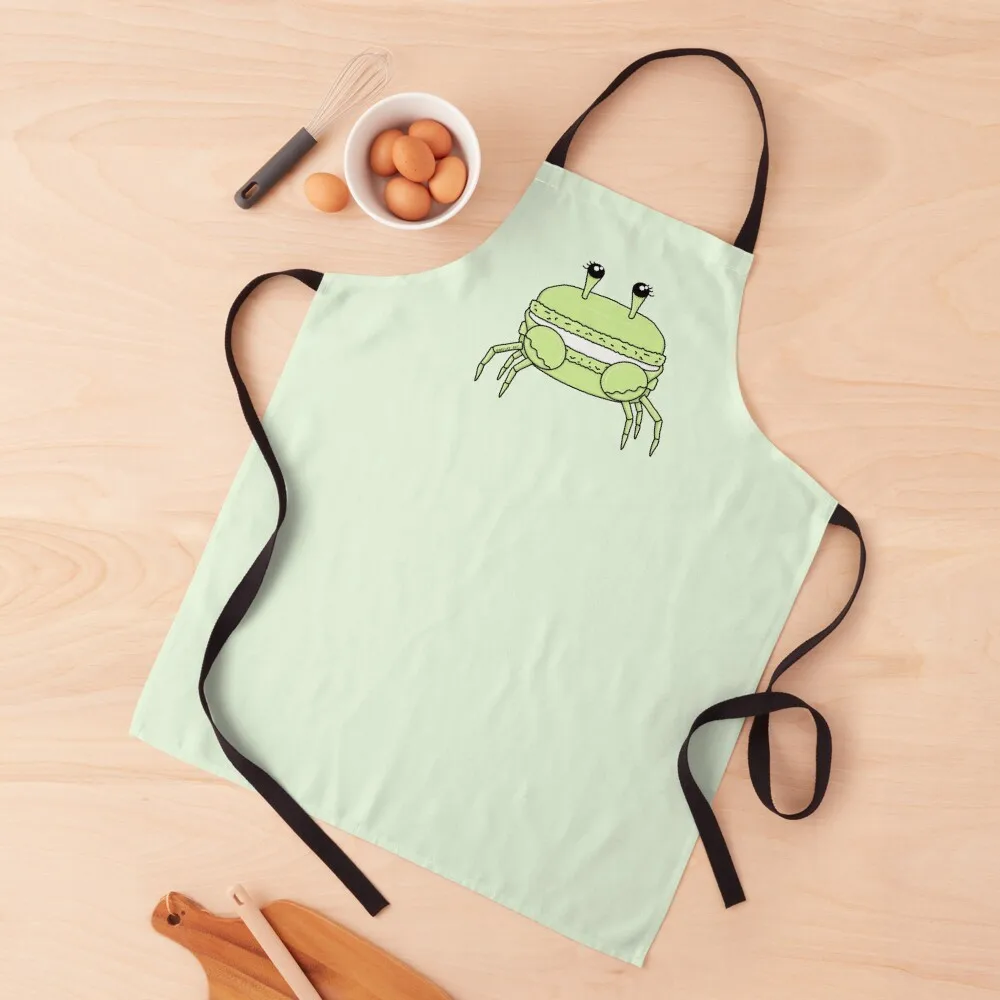 

Lime Macaron Crab Apron New year's Customizable Apron