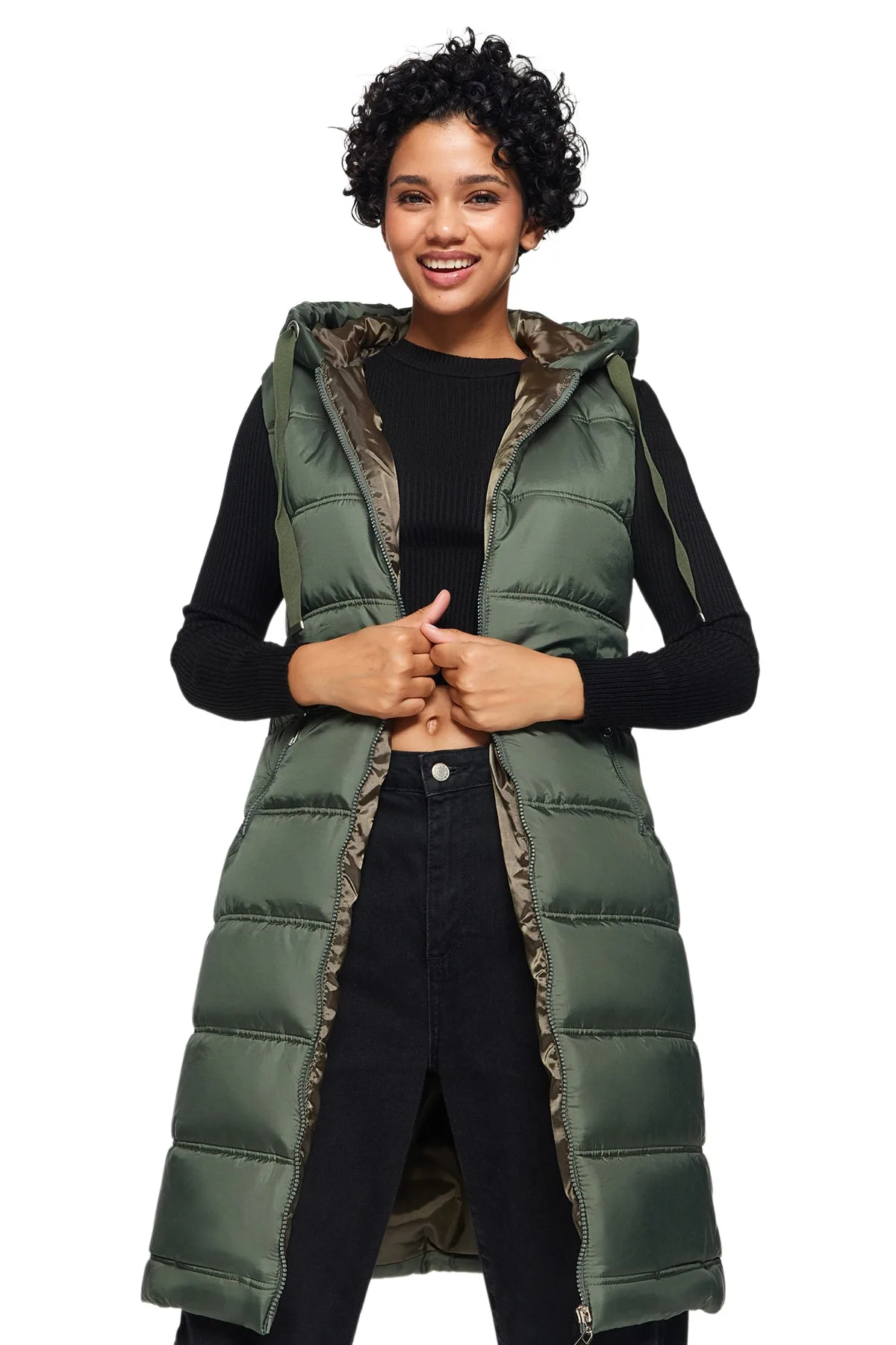 Trendyol-Chaleco liso Regular para mujer