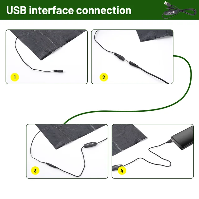 USB Leather Pet Heating Pad Three Level Temperature Regulating Reptiles Keep Warm Electric Blanket Heater Mat for Lizard Turtle 6