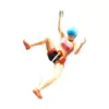 Resin 1/64 Scale Climbing People Figures, Miniature People Model for Diorama Layout 5