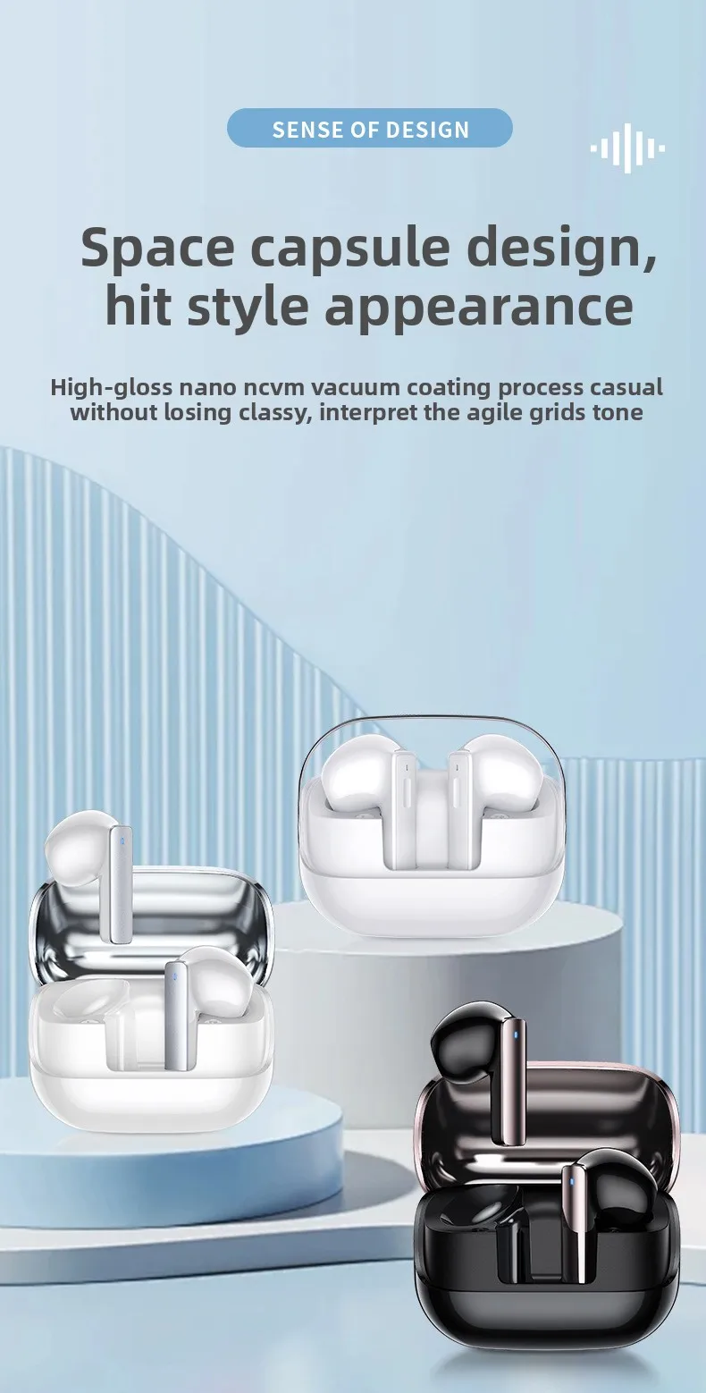 Bluetooth Earphones Wireless Noise Reduction Long-Wear Painless In-Ear Wireless