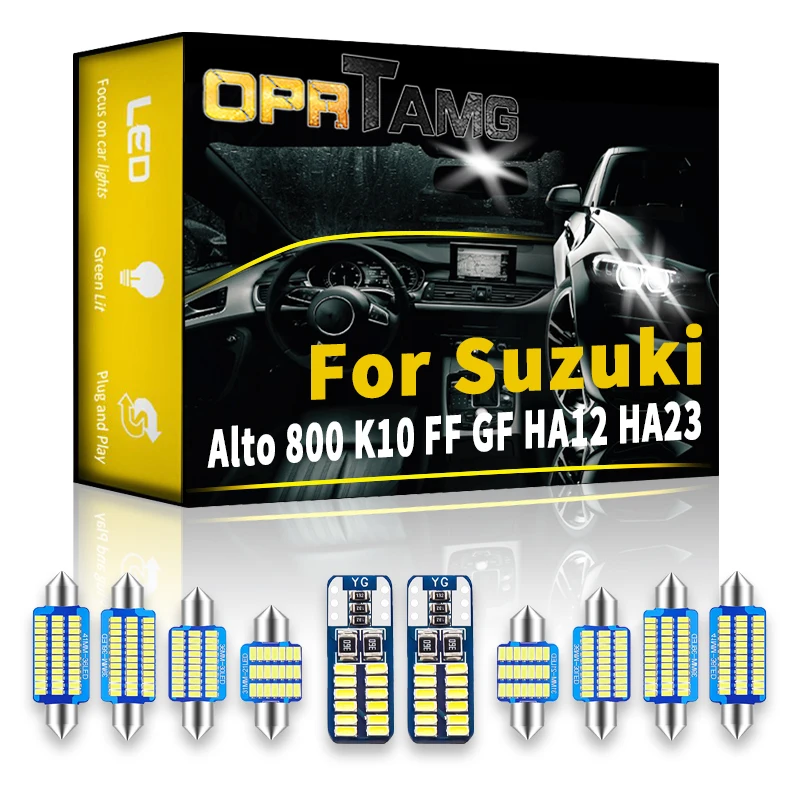 Oprtamg Car Interior Bulb Led Lamp For Suzuki Alto 800 K10 Ff Gf Ha12