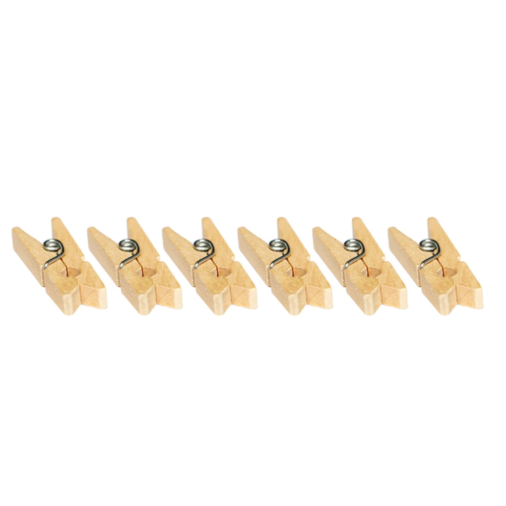 100pcs Wooden Clip Clothes Pants Drying Photo Fixing DIY Mini Wooden Clip Clamps Assorted Set 2