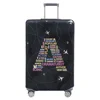 Travel Suitcase Cover Luggage Stretch Fabric Protective Covers Baggage Case Cove for 18-28 Inch Suitcases Text Series 5