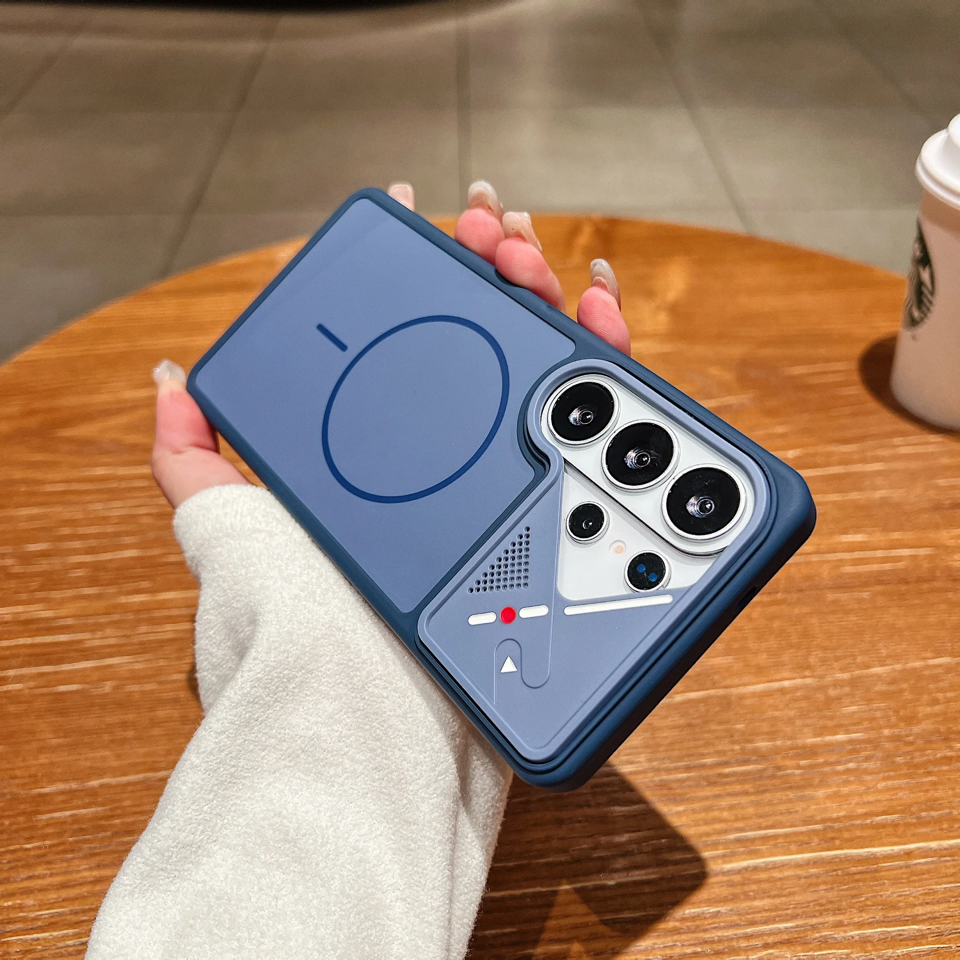 Magnetic Shockproof Silicone Case with Camera Protector and Mag-safe Charging