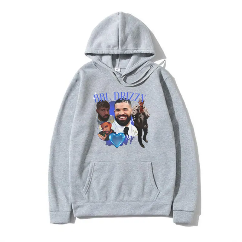 Funny Drake Print Hoodies Male Rapper Fashion Sweatshirt Men Women Clothes Long-sleeved Pullover Oversized Streetwear Hoodies