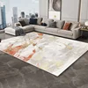 Nordic Marble Style Carpet for Living Room Decoration Home Sofa Area Non-slip Golden Rugs 200x300 Office Hall Washable Floor Mat 2