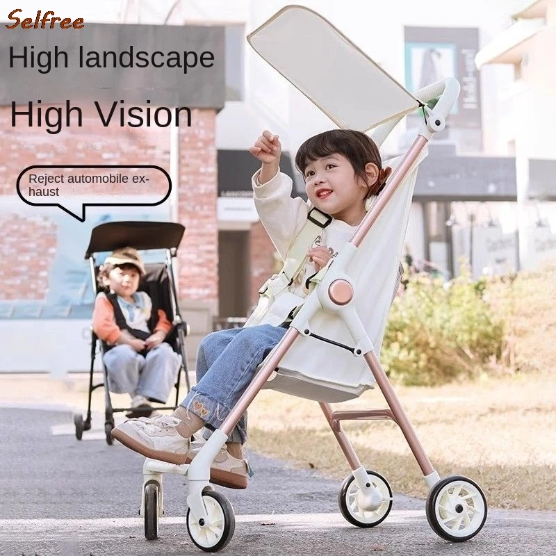 LazyChild Travel Car Pocket Car Baby Stroller Easy To Carry Lightweight Folding Simple High Landscape Boardable Baby Walker Hot