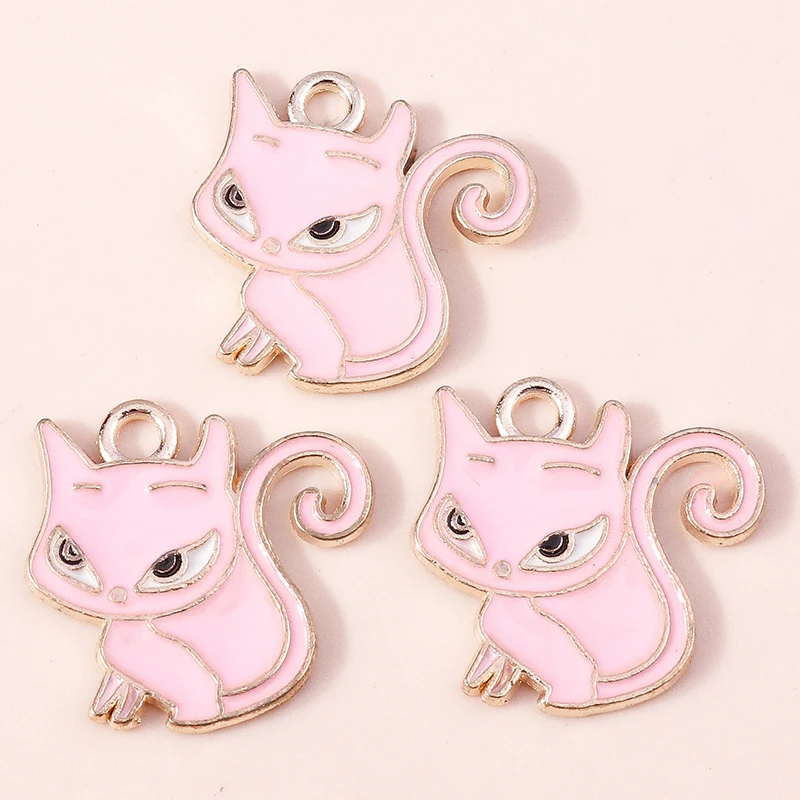 Craftdady Enamel Charms Pendant Kit Cat Dog Paw Print Cat Bowknot Animals Flower For Jewelry Earrings Necklace Bracelet Making, All