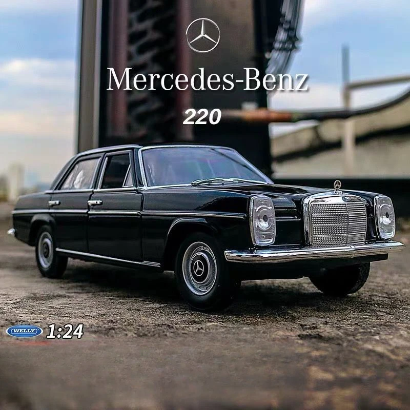 

WELLY Diecast 1:24 Benz 220SL Alloy Car Model Collective Miniature Voiture Man Birthday Gift Home Decor Metal Toy Vehicles Boys