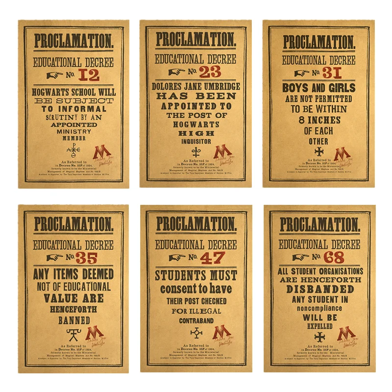 Classico Film Educativo Deame Vintage Poster Wall Art Pittura Home Decor Retro Kraft Paper Wall Stickers Collection 42X30Cm