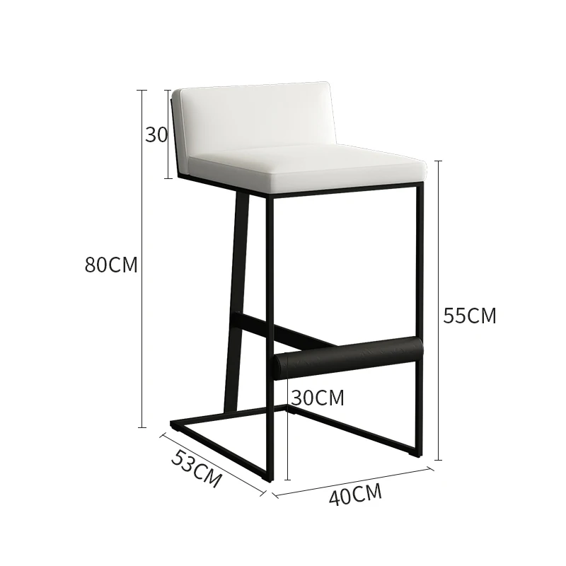 ברסטולים בגובה שחור מודרניים עם כסא אחורי חדר שינה ברסטולים מינימליסטיים ארגונומיים אסתטיים בנקוס דה בר רהיטי סלון