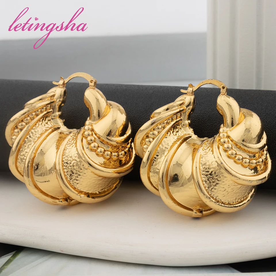 Set Gioielli Africano: Orecchini E Collana Funghi Con Zirconi – Placcato Oro 18kt, Donne