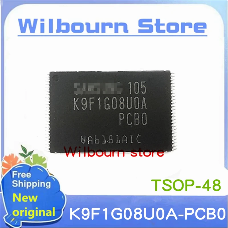 

10 шт./лот K9F1G08U0A-PCB0 K9F1G08U0A K9F1G08UOA PCB0 TSOP48 новый оригинальный чип памяти