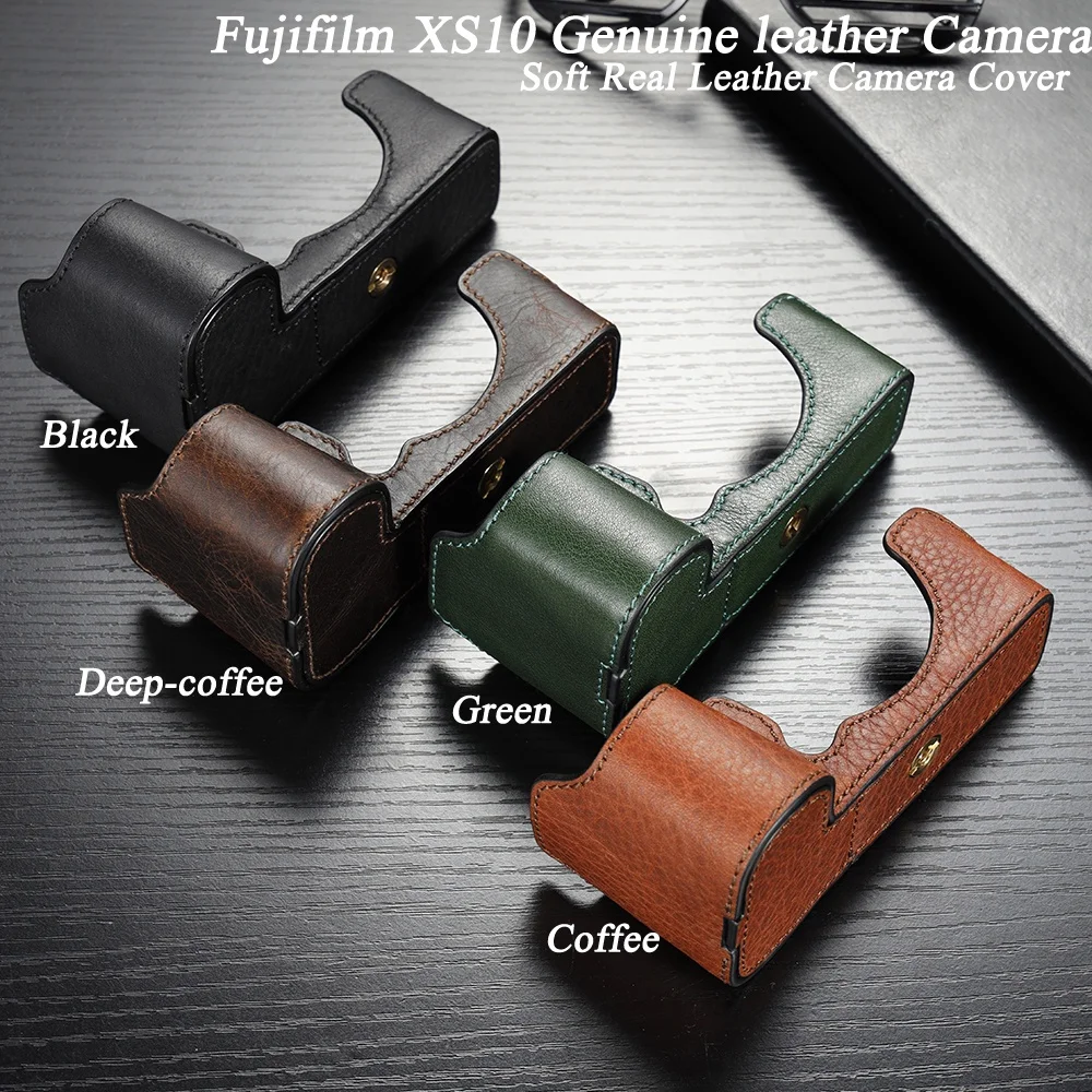 Xs10 Borsa Per Fotocamera Custodia Per Fotocamera In Vera Pelle Fatta A Mano Mezzo Corpo Per Fujifilm Xs10 Xs20