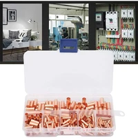 250pcs GT Copper Connecting Pipe Wire Joint Small Copper Tube Terminal Cable Lug Bootlace Ferrule Kit - Image 5