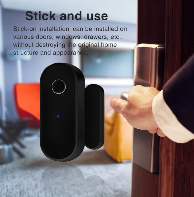 Tuya Zigbee Door Window Sensor Home Security Alarm Open Closed Detector Smart Life APP Control With Alexa Google 4