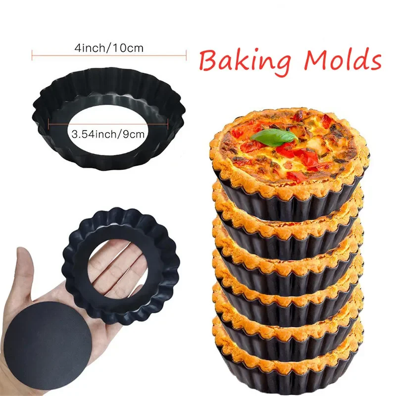 10cm Mini Pie Muffin Cupcake Pans Non-Stick Tart Quiche Flan Pan Molds Pie Pizza Cake Mold Removable Loose Bottom Round Bakeware 10cm Mini Pie Muffin Cupcake Pans Non-Stick Tart Quiche Flan Pan Molds Pie Pizza Cake Mold Removable Loose Bottom Round Bakeware