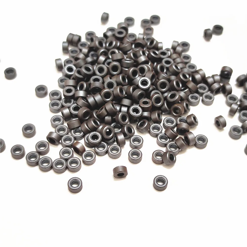 Ferrite Filter Core 100pcs Small Ferrite 4*2*2mm Anti-interference Inductor Cores EMI Filter Ring Nickel Zinc through Flux 4x2x2 mm
