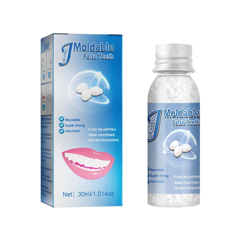 Colle solide pour réparation temporaire des fausses dents, 30g, résine — free download