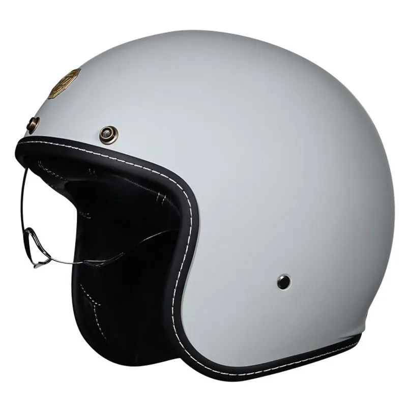 Casco Moto Open Face Dot Approved Men Jet Caschi Per Moto Ciclomotore Pilot Chopper Street Bike Cascos Para Motos Adult