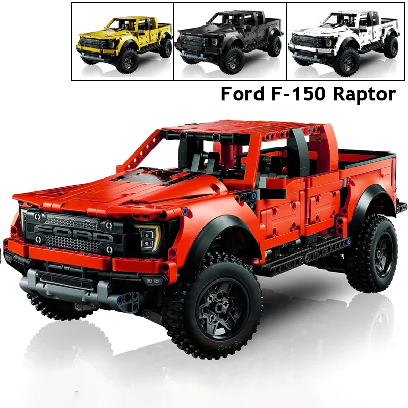 

Difficult Challenge 1379pcs Ford Raptors F-150 Pickup Truck Racing Car MOC 42126 Building Block Model Toys Bricks For Kids Gifts