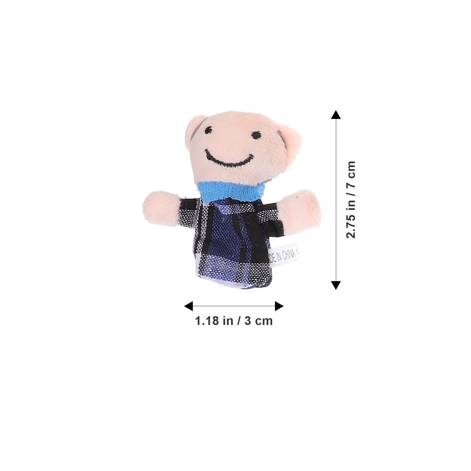 18개 학습용 손가락 인형 세트 부드러운 천 소재 12개 동물 피규어 6개 가족 그림자극 놀이용 인형
