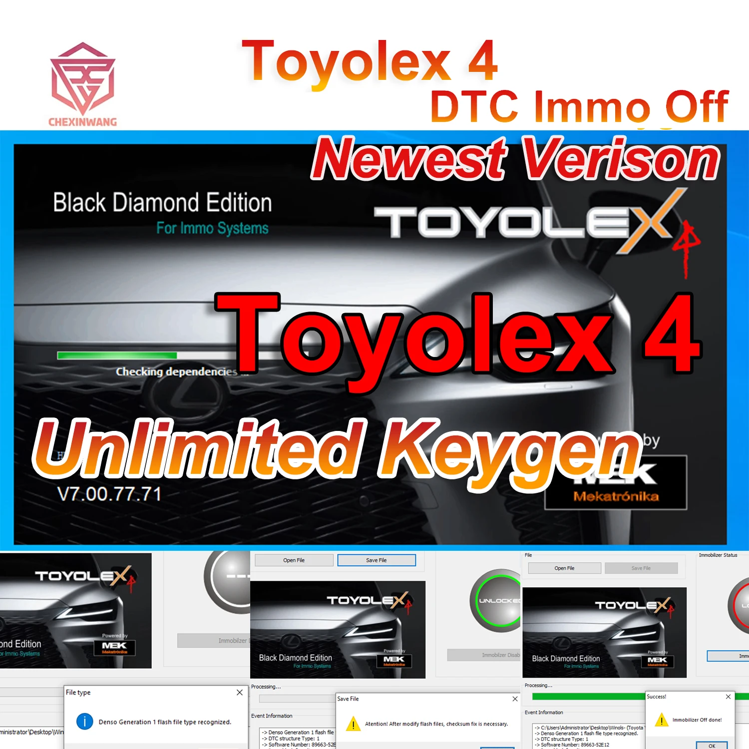 

Toyolex4 Toyolex 4 with Unlimited Keygen for Denso for Lexus Mascheramento Car DTC Disable SoftwareTool PK Toyolex3 Toyolex 3