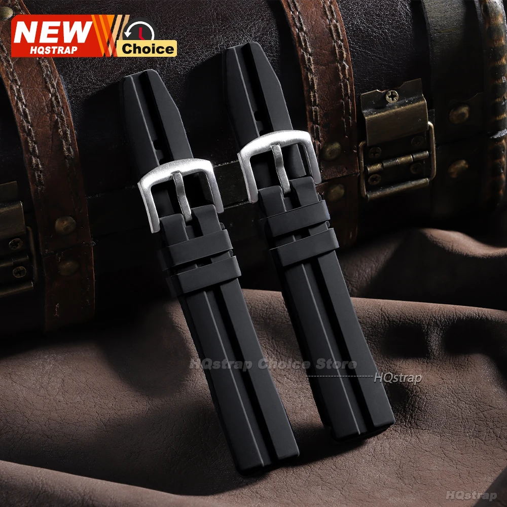 Enhanced Sports Silicone Watch Band - Extended Length Rubber Strap